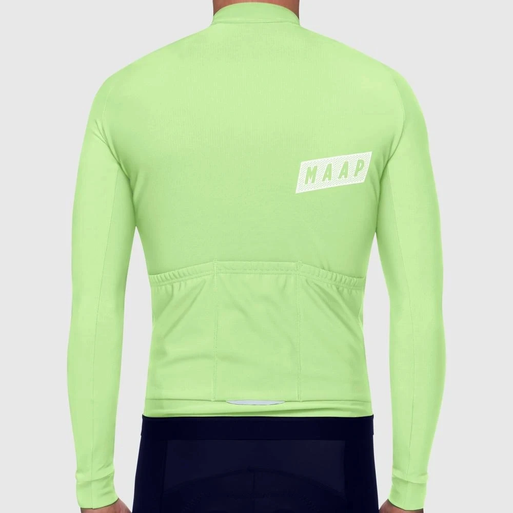 

New Maap 2021 Winter Pro Team Thermal Fleece Men's Cycling Jersey Clothing Mountain Outdoor Bike Tops Wear Bicycle Clothes
