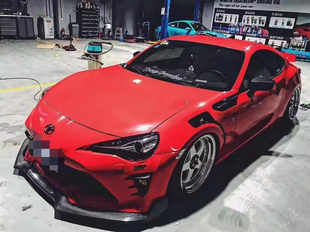 

Carbon Fiber Front Bumper Lip Spoiler Auto Car Diffuser Fits For NEW TOYOTA GT86 2017 2018 2019