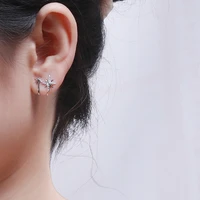 todorova fashion star ear cuff non pierced micro pave cz zircon small sized girl clip earring for women korean earcuff jewelry