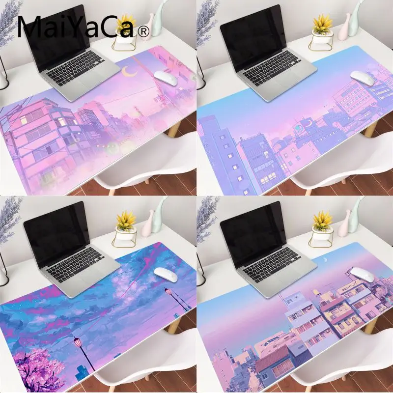 

Anime Sailor Moon Big Mouse Pad Large Rubber Gaming Mat Speed Kawaii XL MousePad Keyboard Locking Edge Otaku Computer Desk mat