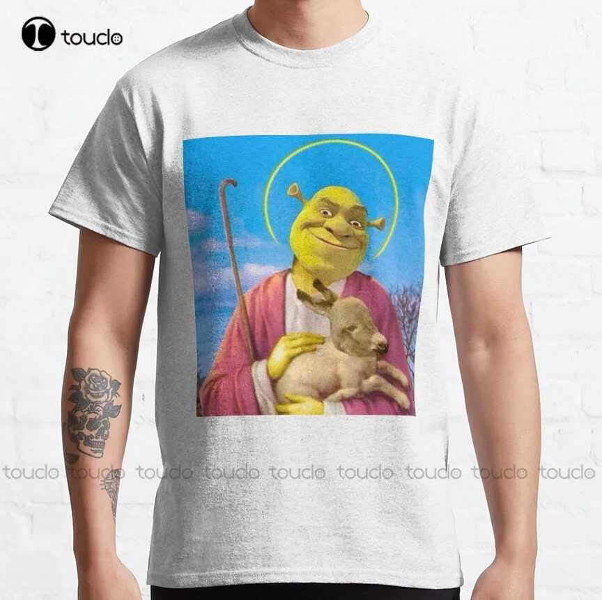 

Shrek Saviour Classic T-Shirt Anime Shirt Custom Aldult Teen Unisex Digital Printing Tee Shirt Fashion Funny New Xs-5Xl