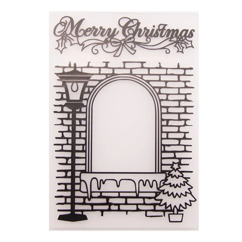 

Street Lamp Wall Lace Craft DIY Plastic Bump Embossing Template Making Scrapbook Photo Album Decoration Embossed Printing Clip