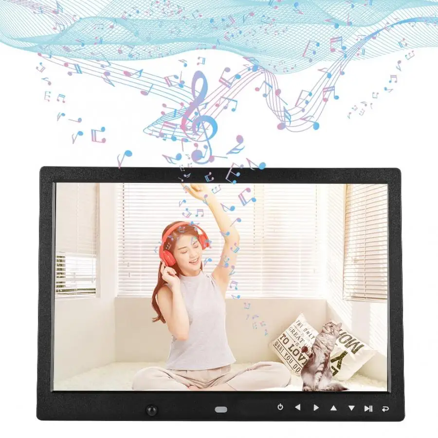 13 &quotПортативный 1080P HD Цифровая фоторамка часы кинопроигрыватель альбом с