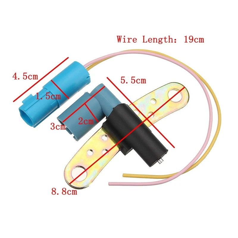

7700101970 7700103069A 2Pin Car Crankshaft Crank Position Sensor for Renault Clio Laguna Espace Megane Scenic Thalia 8200468645