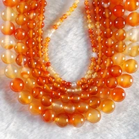 natural stone carnelian agates round beads spacer loose beads charm bracelet necklace handicraft diy for jewelry making
