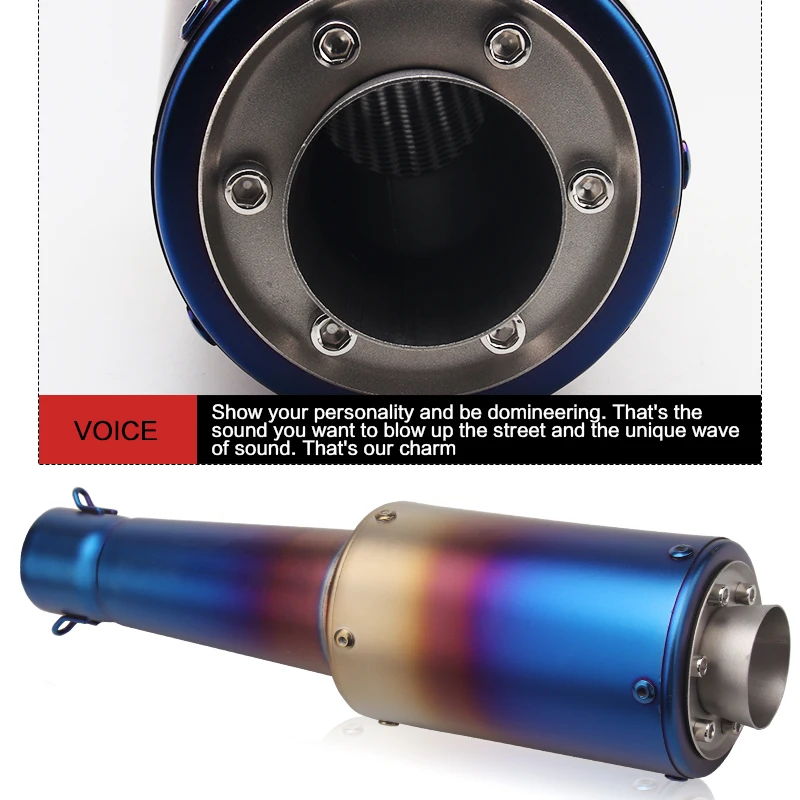 Выхлопная труба мотоцикла глушитель выхлопной трубы 36 мм/48 мм/51 мм - купить по