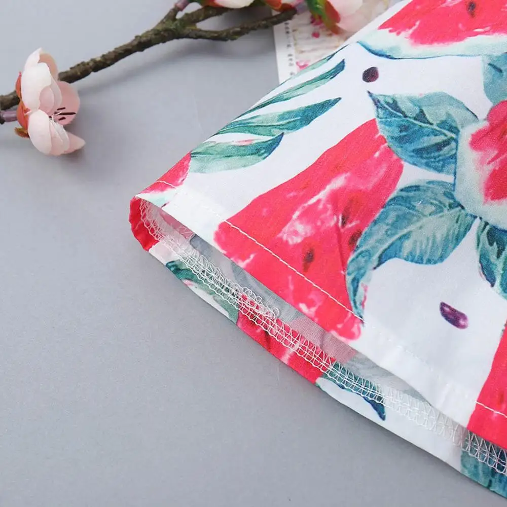 

Summer Baby Girls Sleeveless Watermelon Princess Casual Dress
