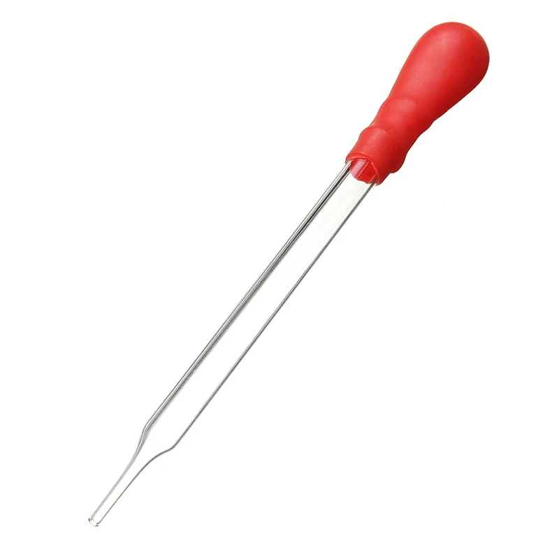 

10pcs 10ml Durable Long Glass Dropper Transfer Pipette Experiment Medical Pipette With Red Rub Lab Supplies