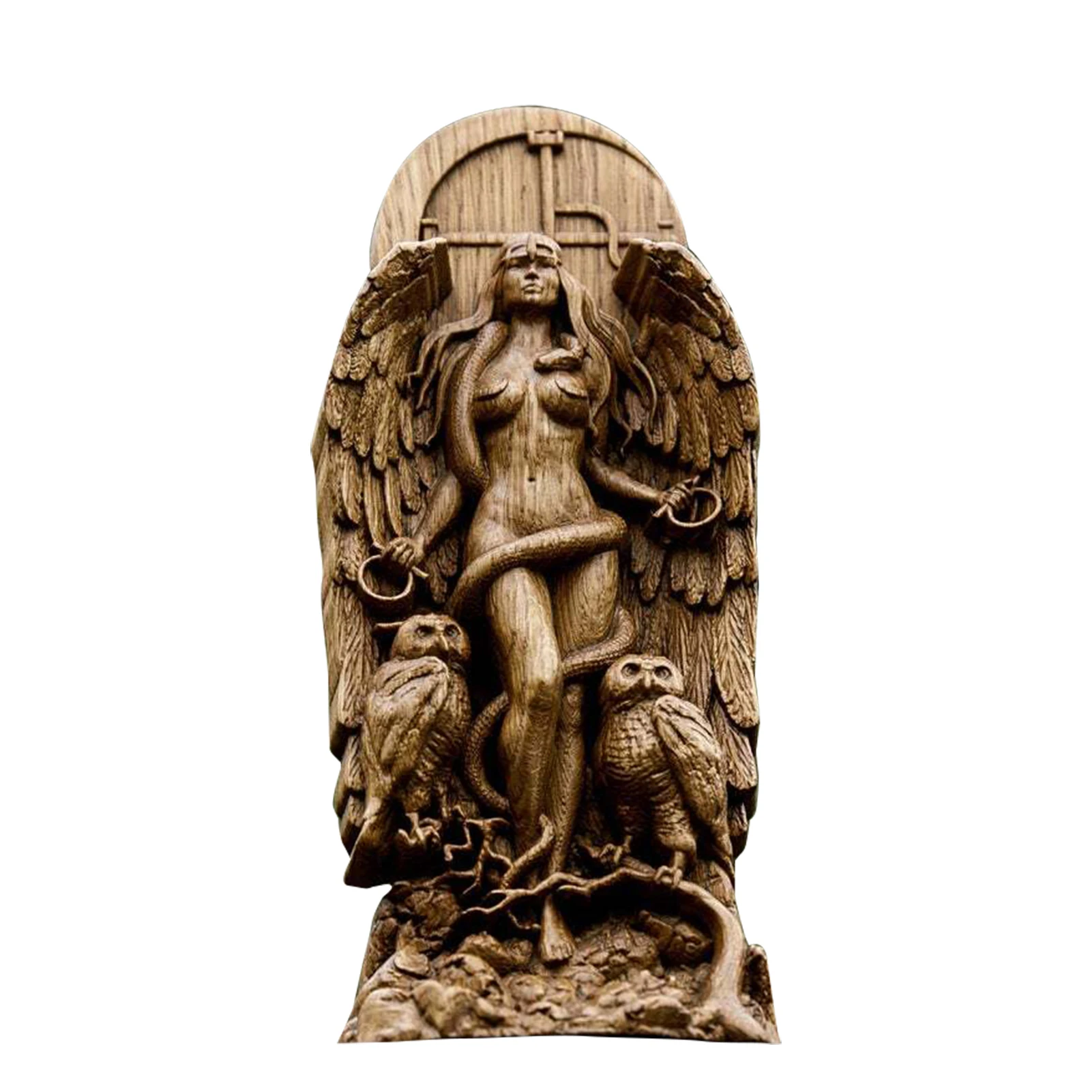 

Goddess Statue 9 Inch Resin Desktop Sculpture Bronze Finish Statue Home Decor Accessory L66