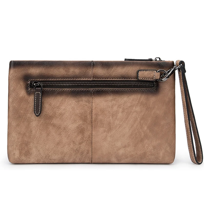 Мужской деловой клатч на молнии вместительная сумка для денег и телефона