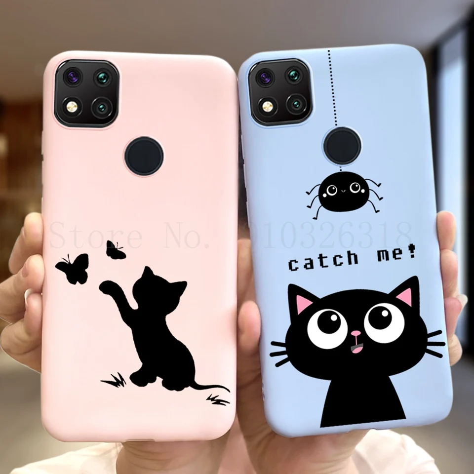 Мягкий силиконовый чехол с милым рисунком кошачьей лапы для Xiaomi Redmi 9C 9 C NFC задняя
