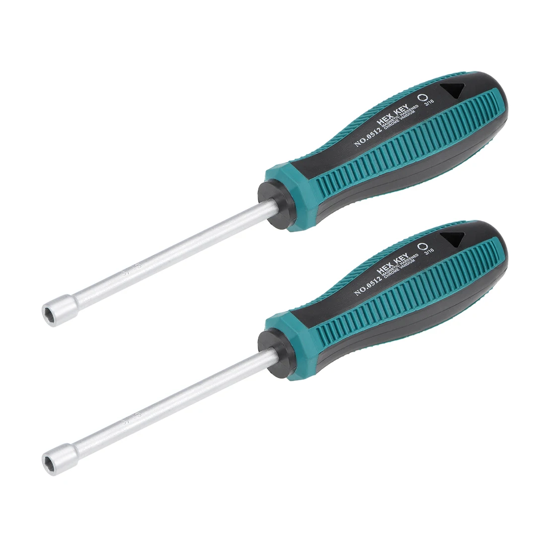 

uxcell 2 Pcs 3/16-Inch Hex Nut Drivers Non-Magnetic Six Point Tip with 3.6-Inch Shaft