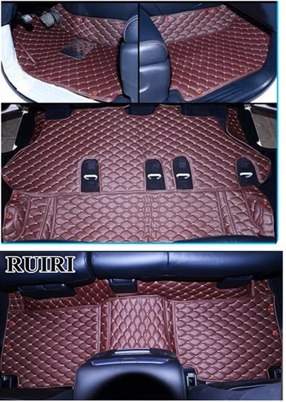 

High quality! Custom special car floor mats for Infiniti QX80 2021 7 8 seats durable waterproof rugs carpets for QX80 2020-2013
