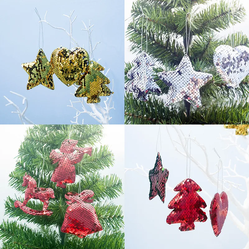 3 предмета в комплекте рождественское с блестками Ангел поделки своими руками