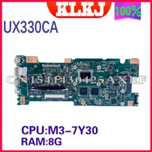 UX330C original motherboard is suitable for ASUS U330CAK UX330 UX330C notebook motherboard with M3-7Y30 CPU 8GB/RAM 100% test OK
