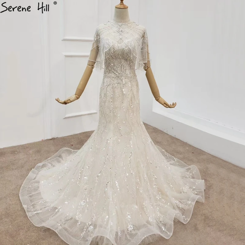Русалка сексуальные роскошные размера плюс свадебные платья Дизайн 2020 Блестки