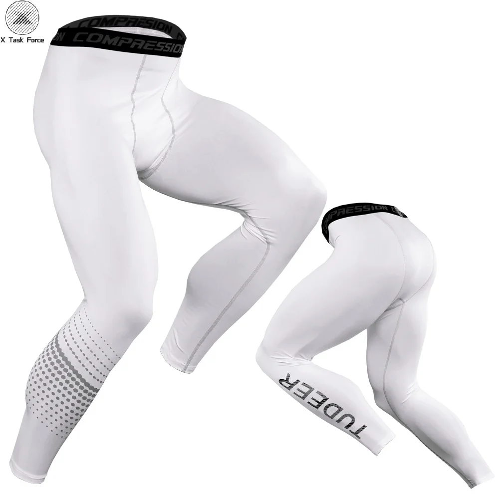 Компрессионные Леггинсы мужские спортивные штаны для бега эластичные