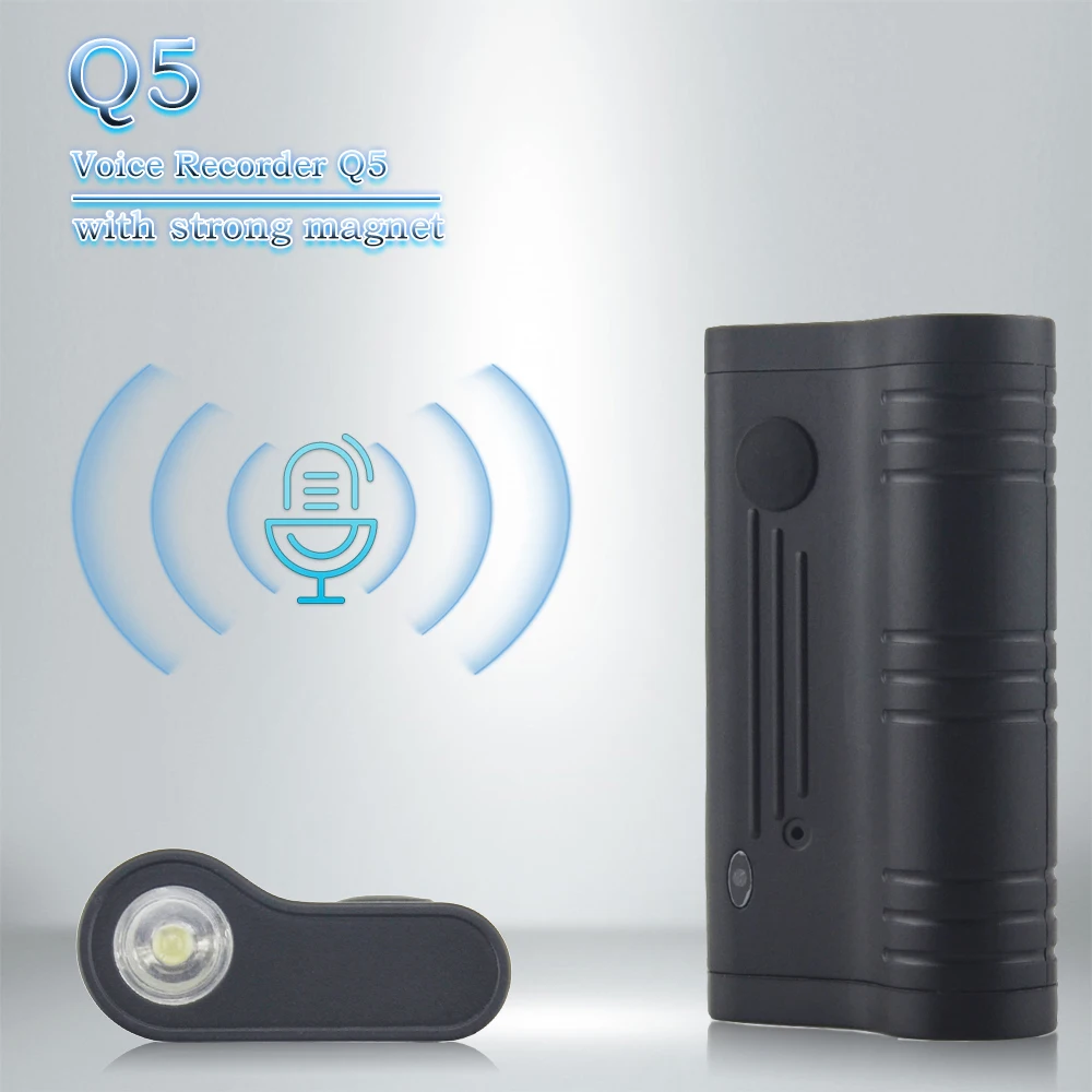 Рекордер голоса Q5 с функцией автоматической записи встроенный аккумулятор на 2200
