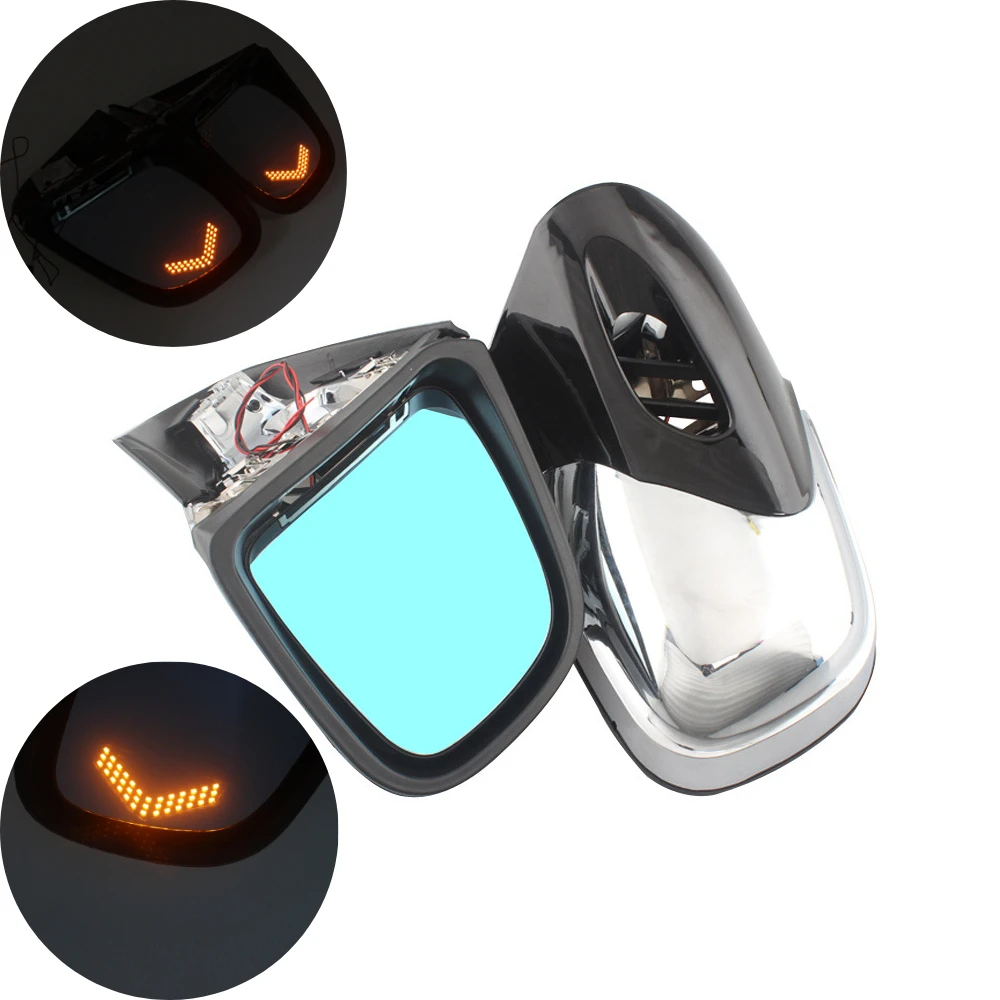 МОТОЦИКЛ хром обтекатель крепление заднего вида боковые зеркала зеркало заднего вида светодиодный Янтарный поворотники для BMW K 1200 K1200LT K1200M ...