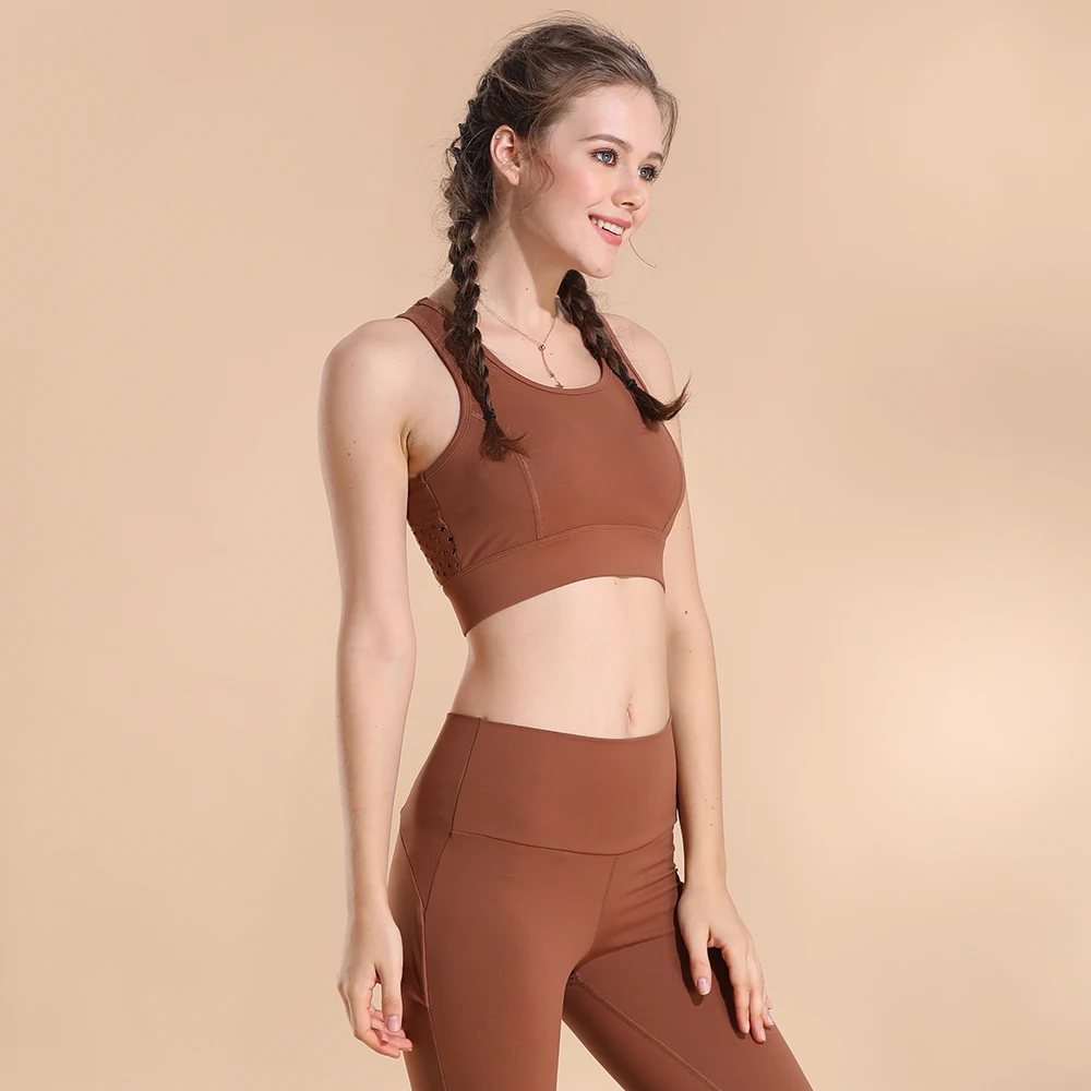 Femme Sports Playsuit High Waist Leggings and Breathable Mesh Bra 2 Pieces Outfit Women Workout Fitness Gym Tracksuit Clothes | Женская