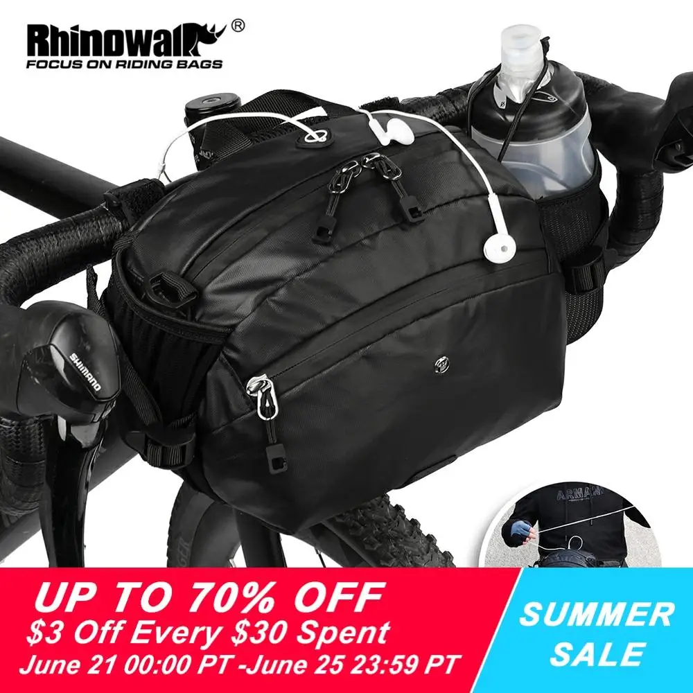 Сумка на руль велосипеда Rhinowalk сумка водонепроницаемая Многофункциональная