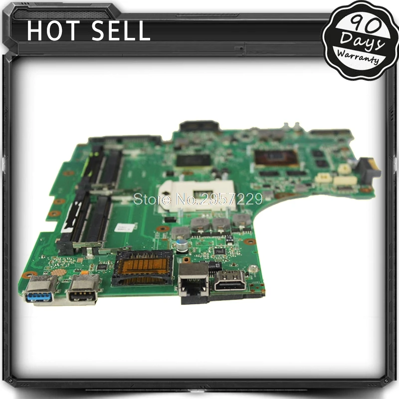 

N53SV laptop Motherboard For Asus N53S N53SN N53SM N53SV Mainboard test 100% ok REV:2.2 GT540M 2GB 4 solts