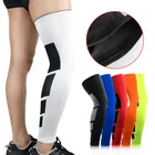 1 шт. супер эластичные Баскетбол гетры до голени компрессионные бандажи коленного бандажа футбол волейбол езда на велосипеде