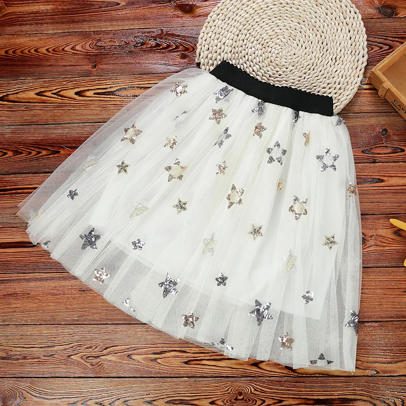 Весенне осенняя юбка для девочек пачка малышей Детская сетчатая Юбка модная