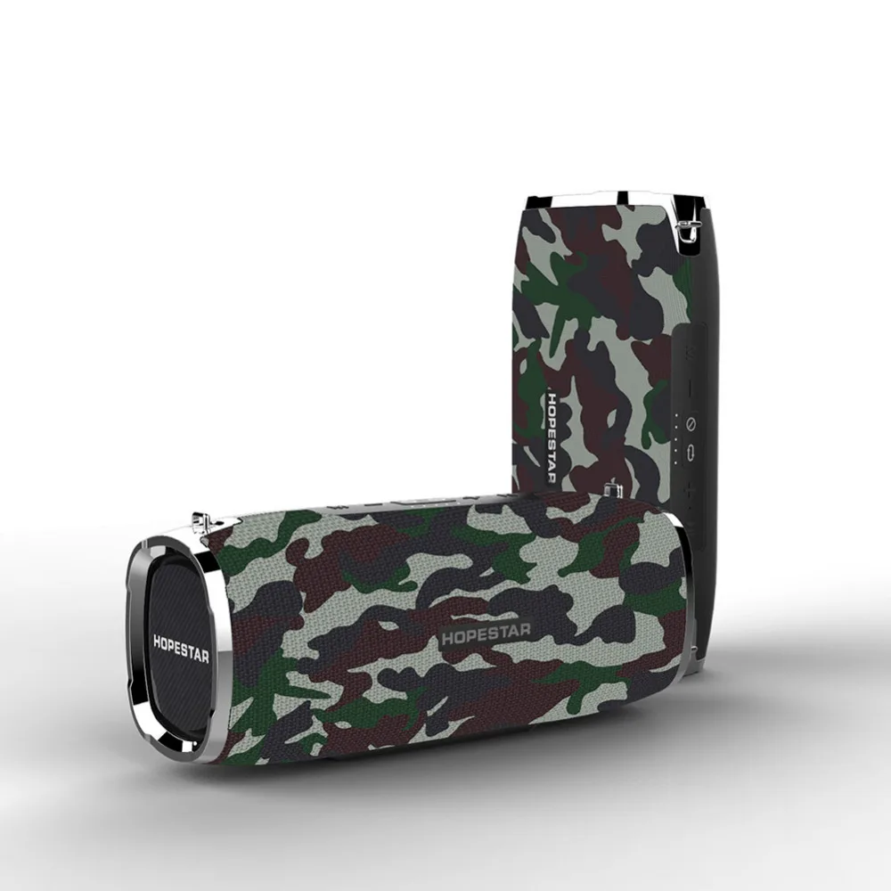 HOPESTAR-A6 камуфляж 6000MA беспроводной Bluetooth динамик водонепроницаемый внешний ремешок портативный HD стерео звук колонка bluetooth
