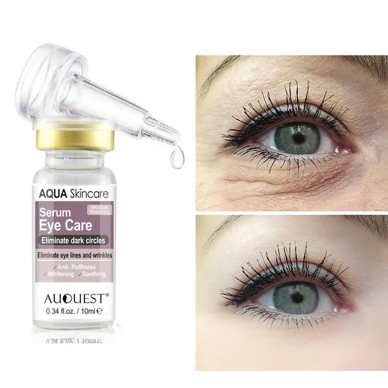

AuQuest Eye Serum Whitening Anti-aging Essence Against Puffiness Eyes Bag Black Circles Remover Moisturizing Eye Serum Skincare