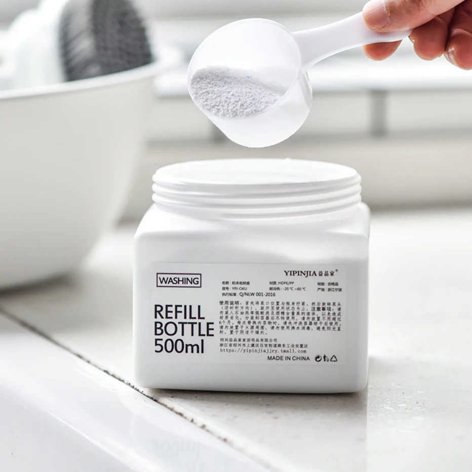 500 мл Коробка для порошка стирки Пластиковые Многоразовые подставки усилитель