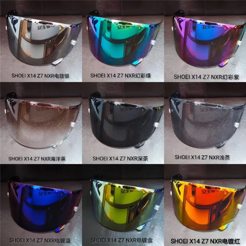 

Motorcycle Full Face Helmet Visor Lens Fit To Shoei X14 X-14 Z7 CWR-F NXR RF-1200 X-Spirit 3 X-Fourteen Visor Mask Accessories
