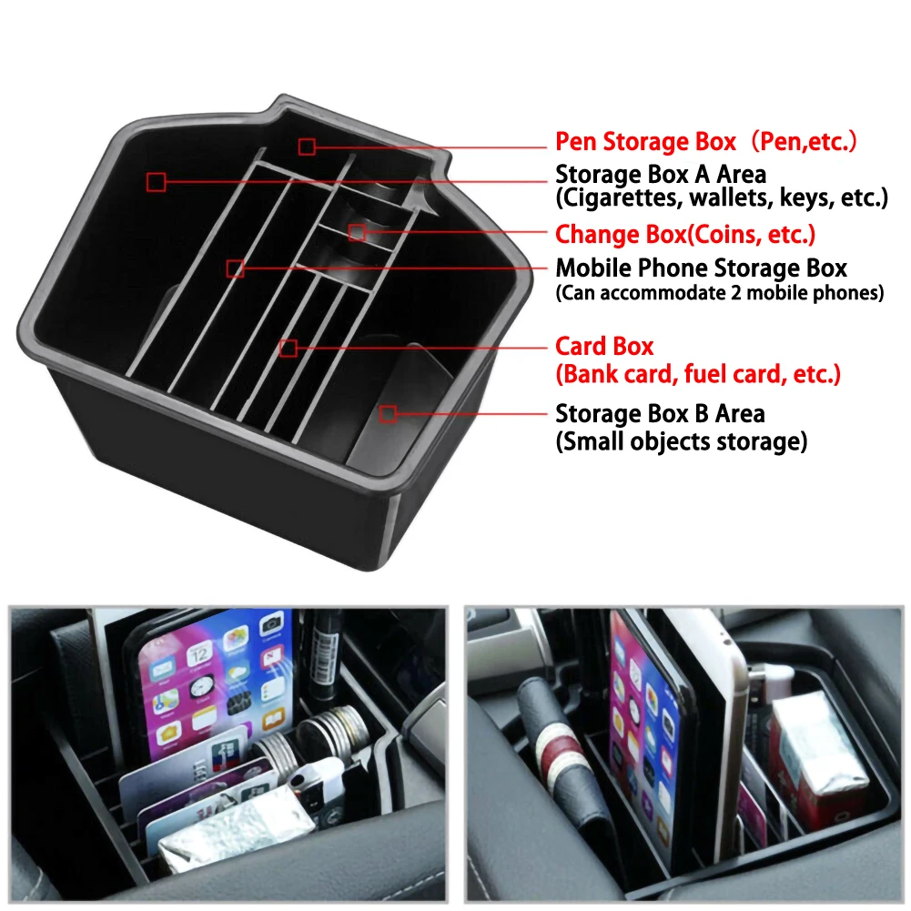 Автомобильный многофункциональный подлокотник для центральной консоли ящик