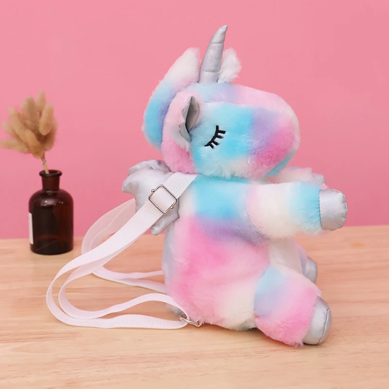 

Fashion Cute Unicorn Horse Backpacks Plush Toys Kawaii Stuffed dolls Kids Girls School tourism Bags Birthday Christmas Gift