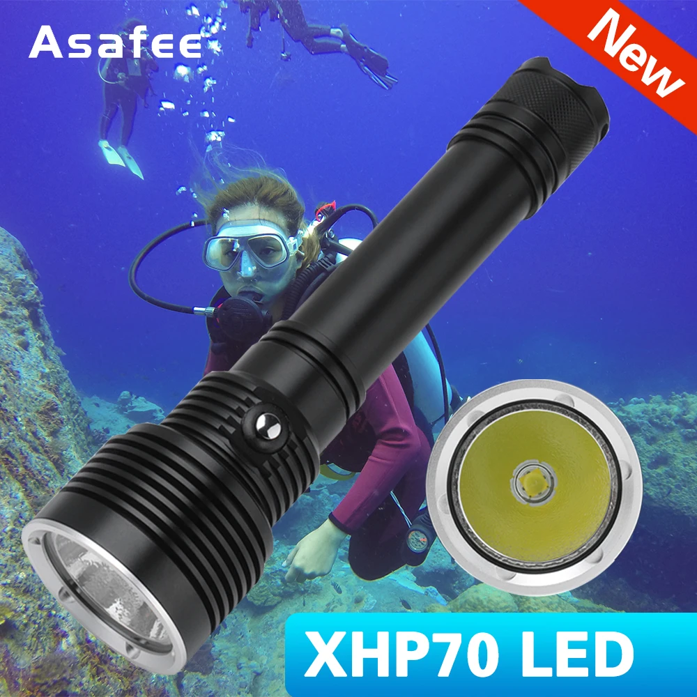 Профессиональный XHP70 Мощный светодиодный вспышка для подводного погружения и
