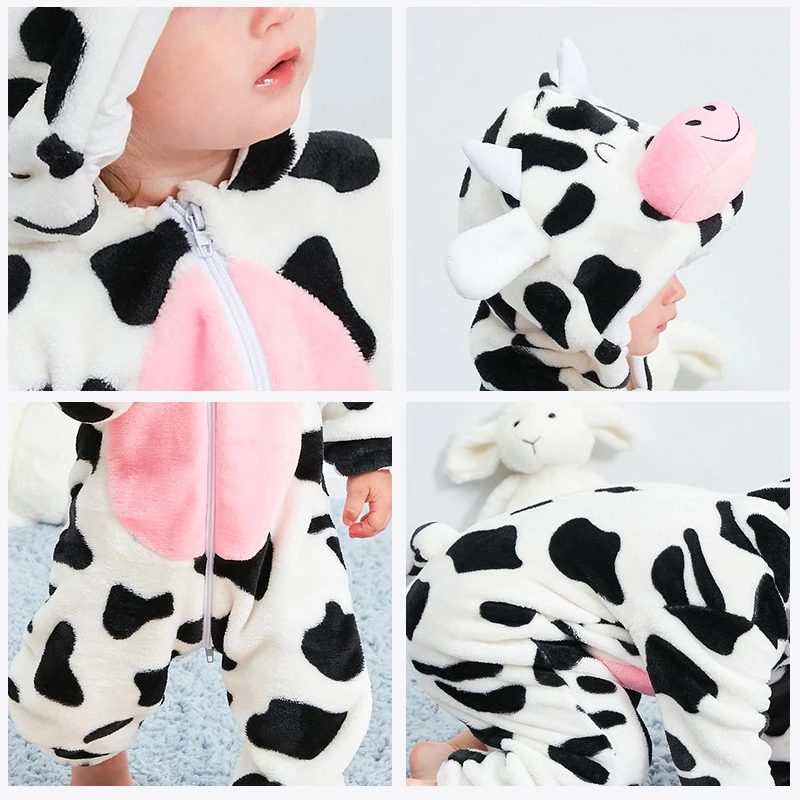 Одежда для маленьких девочек Детский комбинезон с рисунком панды Стильные