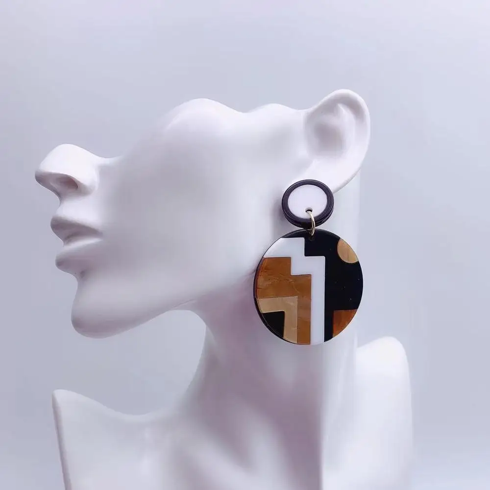 Золотые серьги модные ювелирные изделия свадебные вечерние подарки Женские