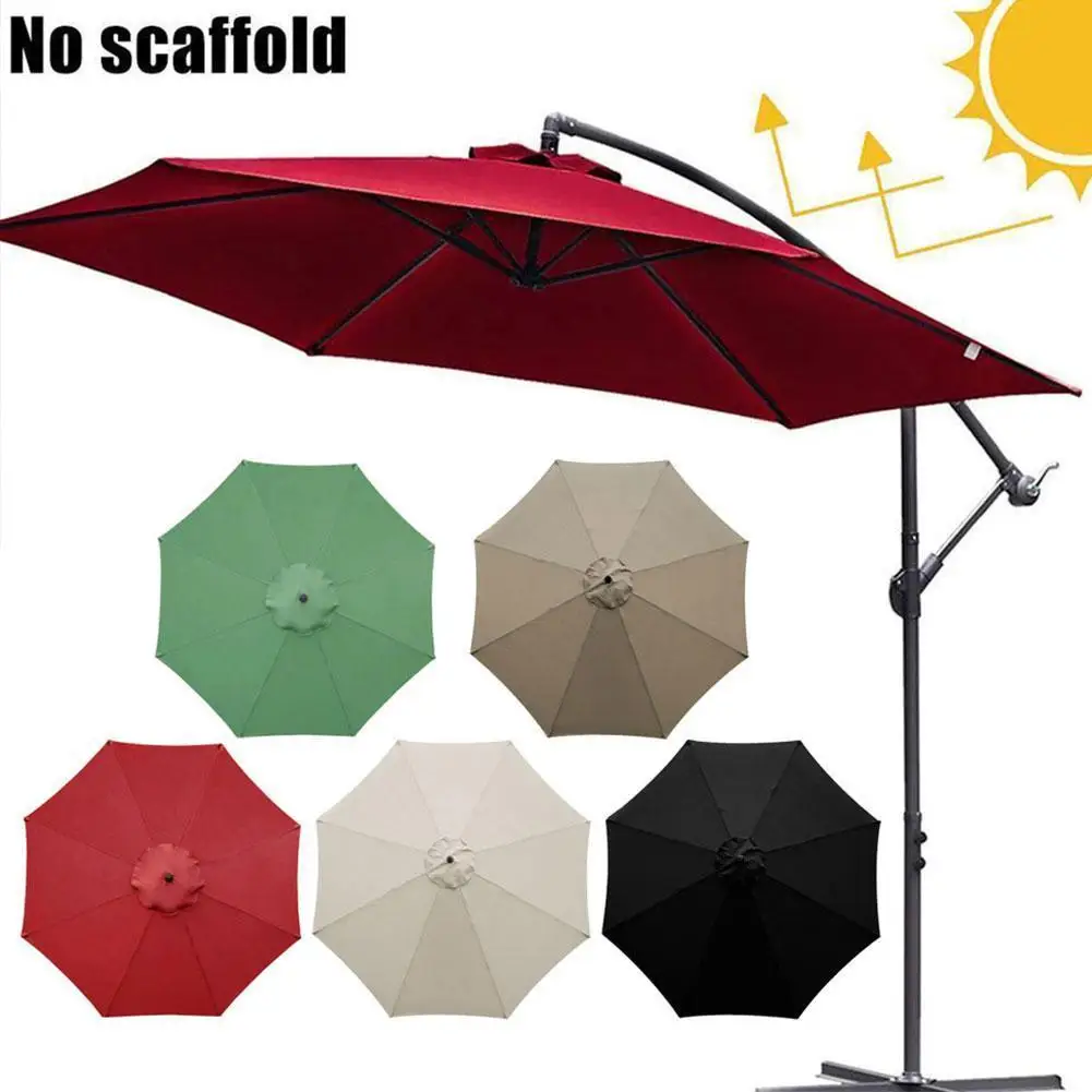 

2/2.7M Parasol Replacement Cloth Round Garden Umbrella Cover Umbrella Multiple Canopy Fabric Shade DIY Tent Sew Material Sew