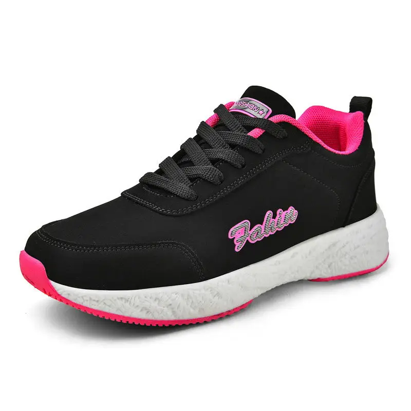 

RISTOP Spring And Autumn Lace Soft-Soled Outdoor Non-Slip Women's Shoes Low-Top Breathable Comfortable Thick Bottom Casual Shoes