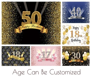 Фон для фотосъемки с надписью Happy Birthday