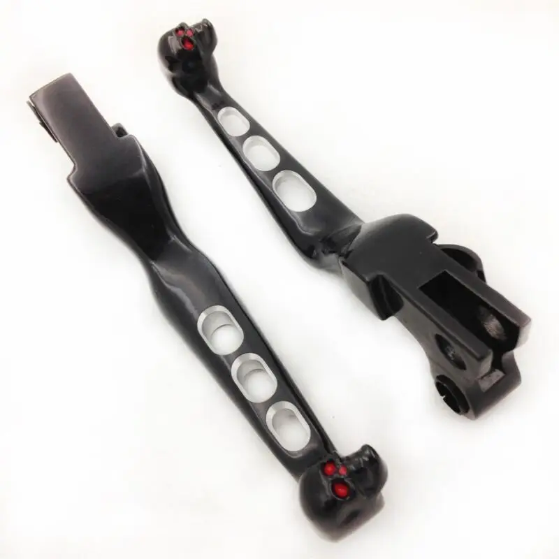 Пара левой и правой высокое качество ЧПУ Алюминий череп Ручки ручного тормоза