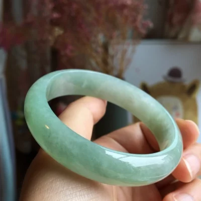

Бирманский нефритовый фонарь Зеленый 54-64 мм браслет, элегантное платье принцессы для ювелирных изделий для матери и подруги