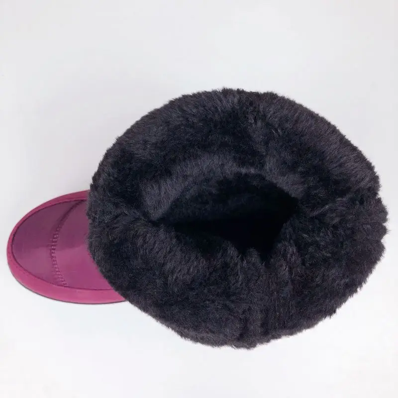 

2020 Waterproof Boots Women Winter Snow Boots Warm Plush Fur Ankle Boots Casual Ladies Wedge Shoes For Women Zip