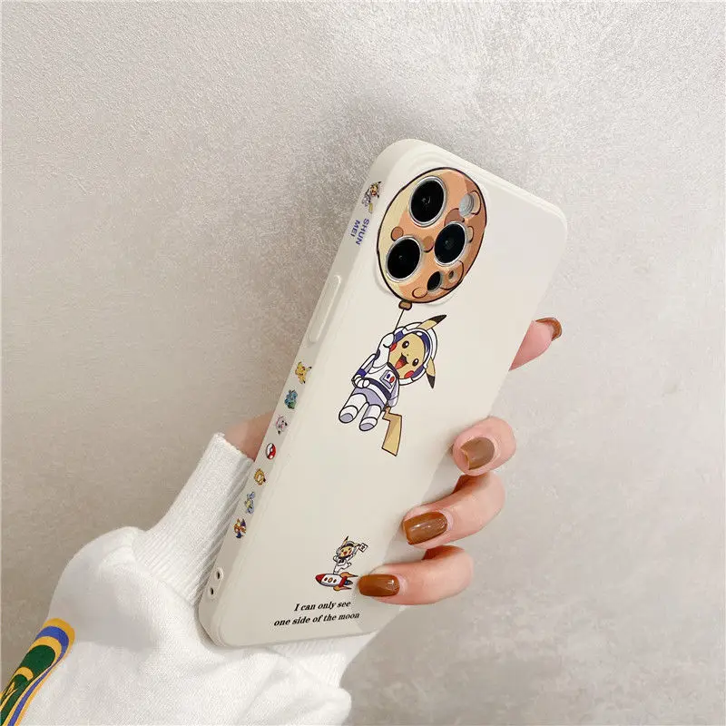 Новый чехол для телефона Pokemon Pikachu мультяшный силиконовый 12 11 Pro Max Mini XR XS 7/8 SE Plus HUAWEI