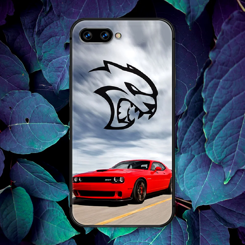 

Dodge Challenger SRT Sport Car Phone Case For Huawei Honor 6A 7A 7C 8 8A 8X 9 9X 10 10i 20 Lite Pro Play black Coque Soft Shell