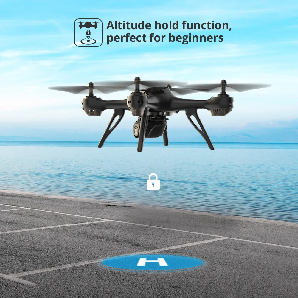 Радиоуправляемый квадрокоптер HS130D 2K GPS FHD Wi Fi камера FPV|Радиоуправляемые