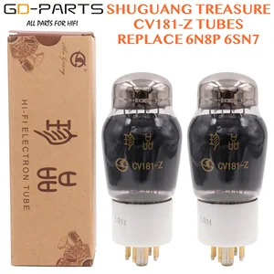 Вакуумная трубка Shuguang Treasure, сменная, 6SN7GT 6SN7 WE6SN7 6N8P, винтажная, Hi-Fi, аудиотрубка, AMP, Заводская пара