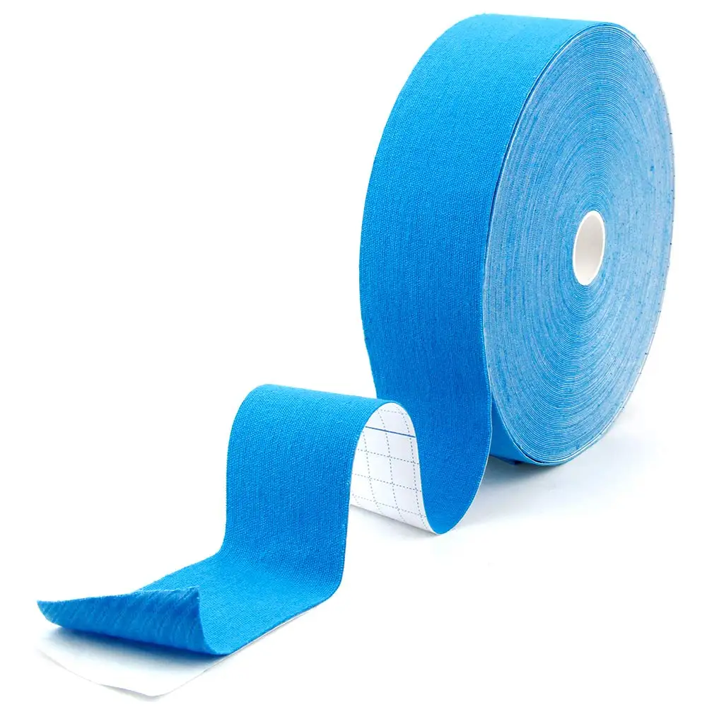 light blue Упаковка из 10 шт. кинезиологическая лента 5 м атлетические спортивные ленты в рулонах для коленного сустава протектор Водонепроницаемый повязка для мышц 2,5/5/7,5/10/15 см Ширина - Цвет: light blue