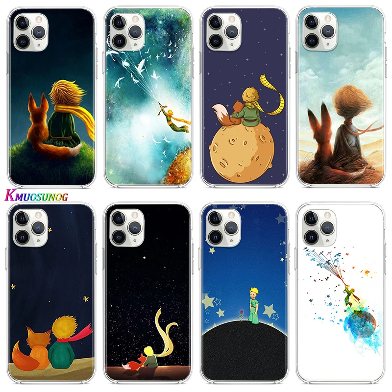 

The Little Prince with fox For Apple iPhone 12 11 Pro Max mini XS Max XR X 8 7 6 6S Plus 5S SE 2020 Transparent Phone Case
