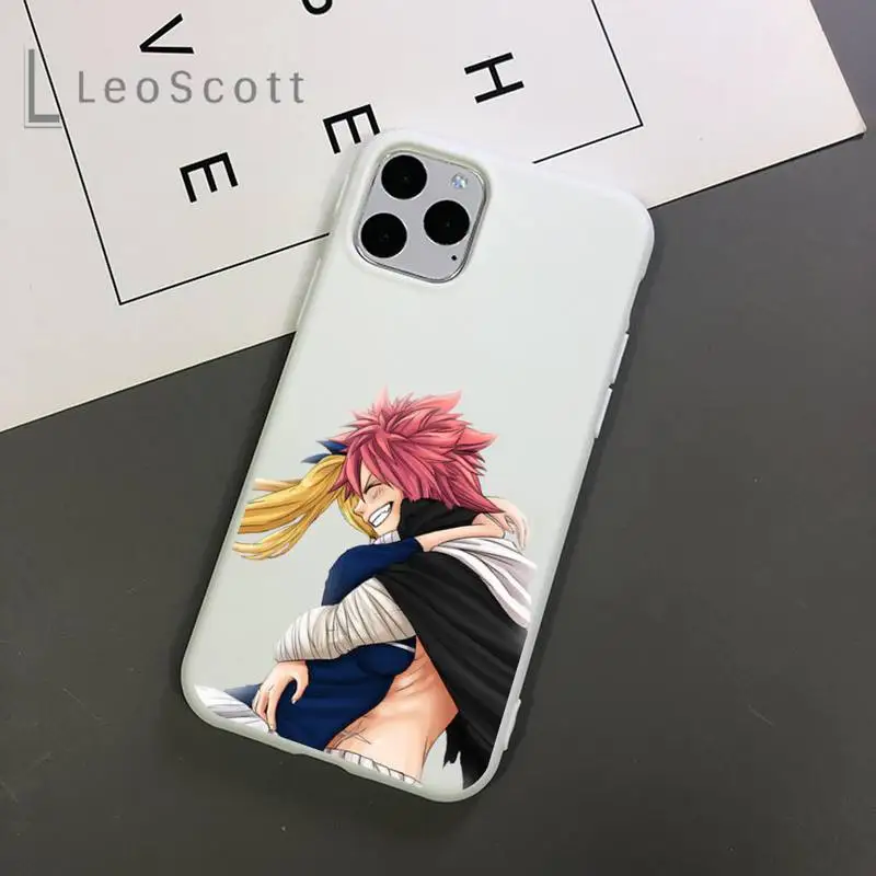 

FAIRY TAIL Anime art Phone Case Candy Color for iPhone 11 12 mini pro XS MAX 8 7 6 6S Plus X 5S SE 2020 XR
